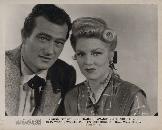 John Wayne & Claire Trevor in Dark Command