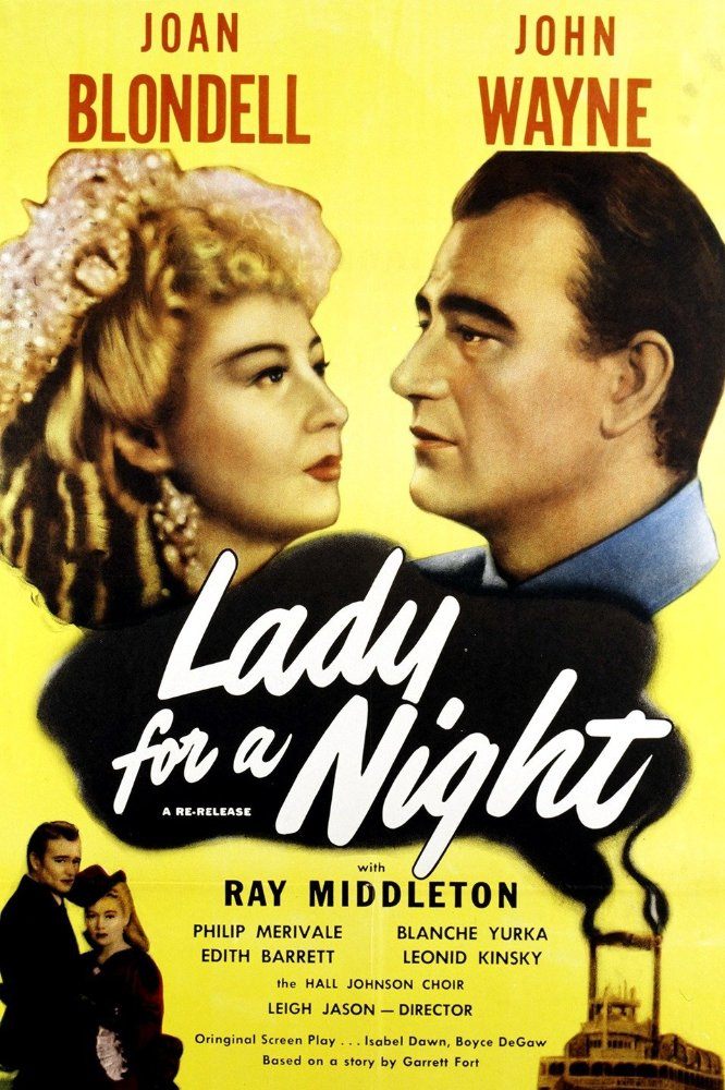 John Wayne & Joan Blondell in Lady For a Night