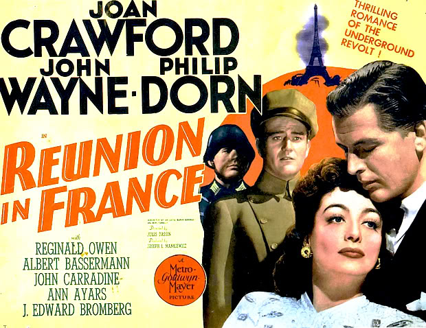 Poster of John Wayne & Joan Crawford in Reunion in France