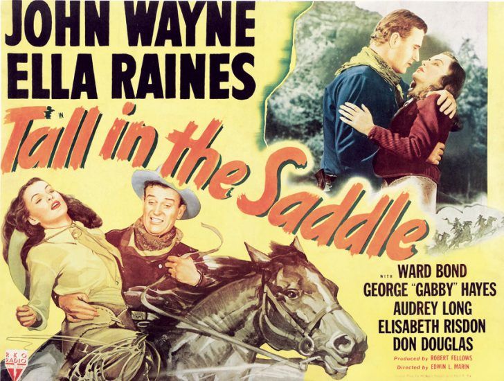 Tall In THe Saddle with John Wayne poster