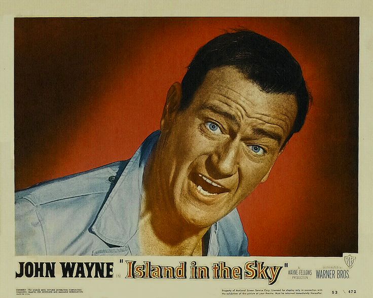 John Wayne in Island in the Sky lobby card