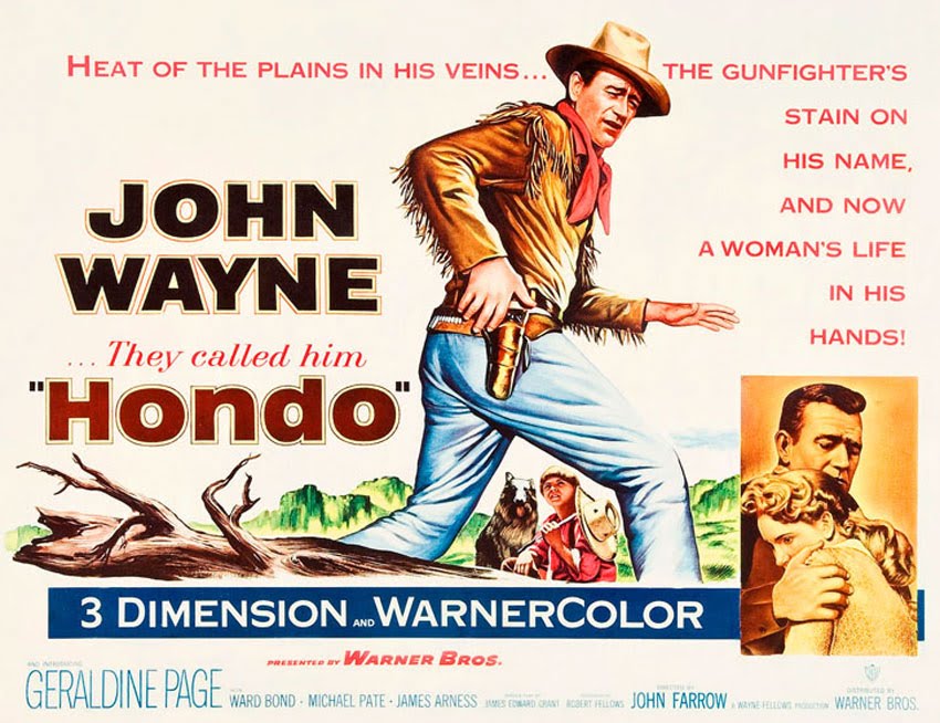 John Wayne in Hondo poster