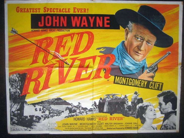 Poster of Red River starring John Wayne