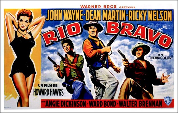 John Wayne in Rio Bravo poster
