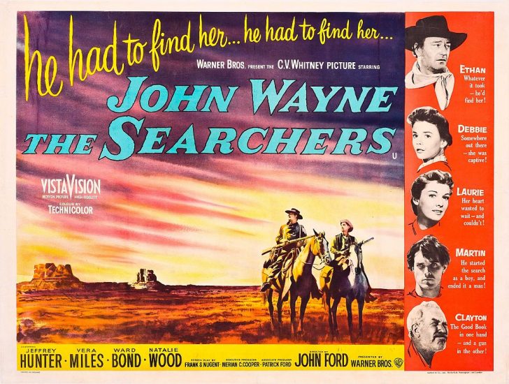 The Searchers movie with John Wayne poster