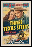 Three Texas Steers movie with John Wayne poster