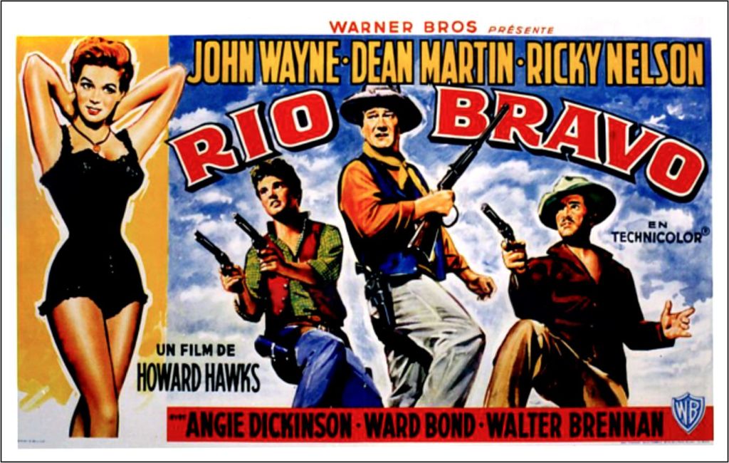 Rio Bravo movie poster with John Wayne