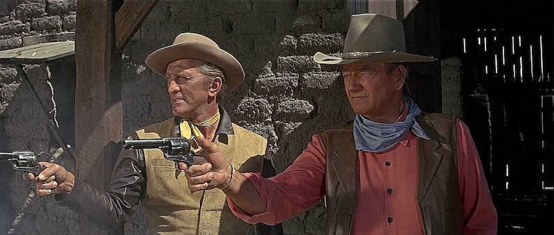 Kirk Douglas & John Wayne in The War Wagon