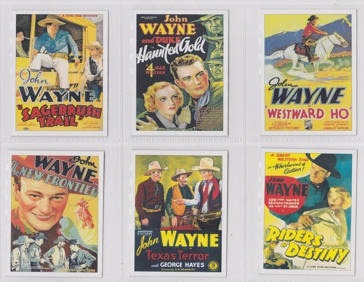 John Wayne card posters of westerns