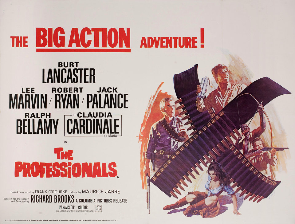 The Professionals 1966 poster