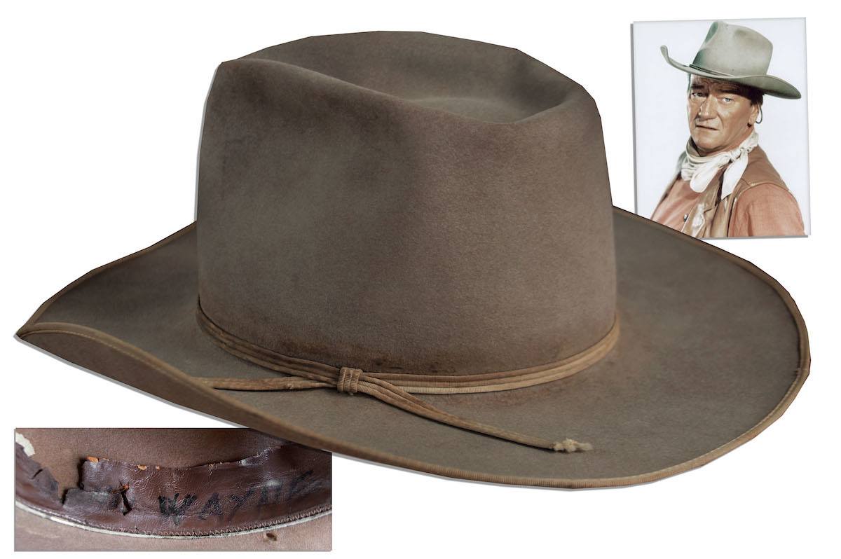 John Wayne hat at auction