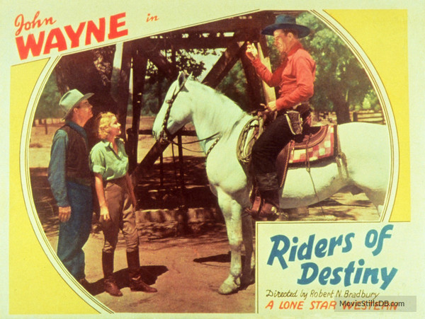 Riders of Destiny with John Wayne lobby card