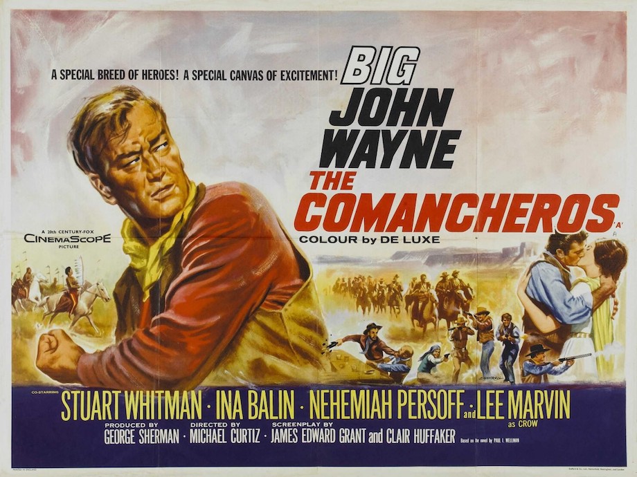 Poster of The Comancheros with John Wayne