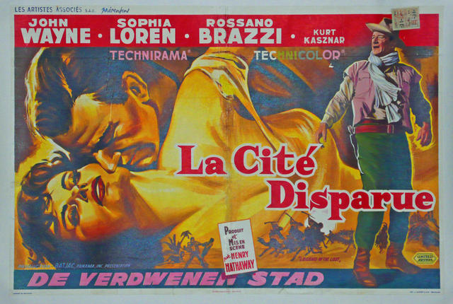 John Wayne foreign movie poster for Legend of the Lost