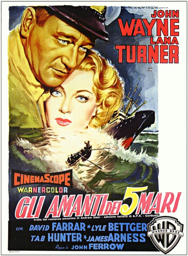 John Wayne foreign movie poster for The Sea Chase