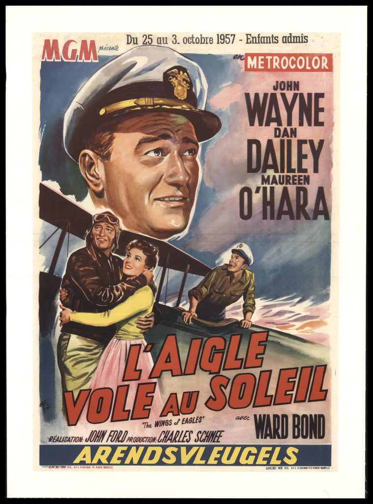 John Wayne foreign movie poster The Wings of Eagles