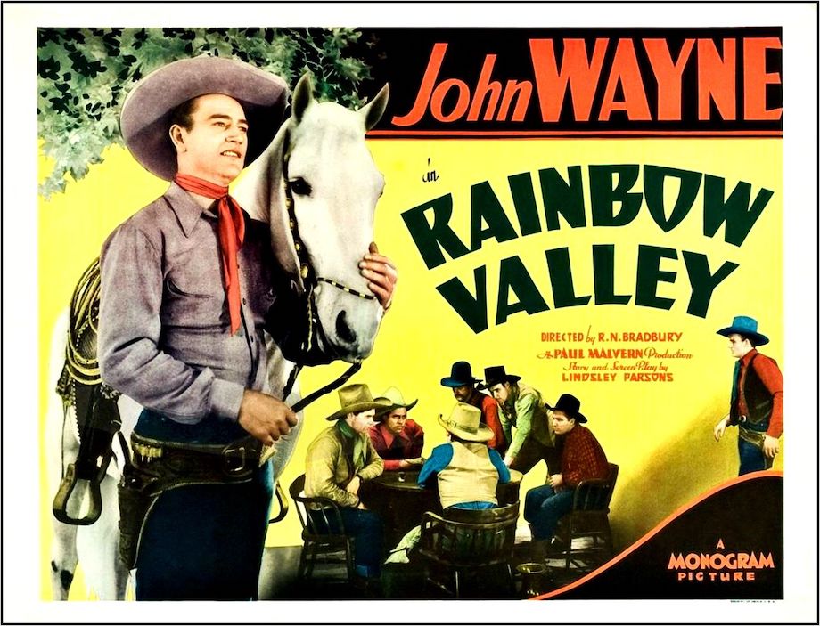 John Wayne in Rainbow Valley lobby card