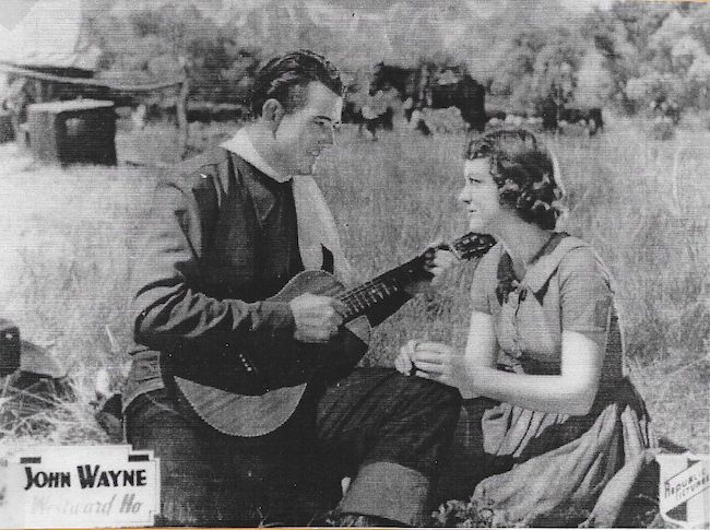 JOhn Wayne singing in Westward Ho