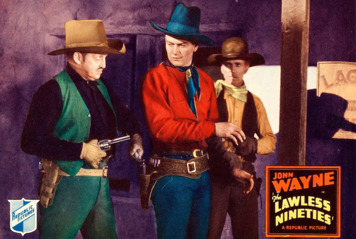 John Wayne in The Lawless Nineties - a lobby card