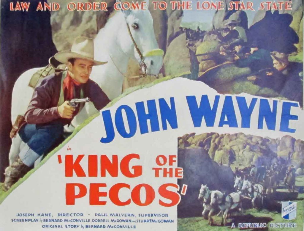 John Wayne western movie King of the Pecos 1936 lobby card
