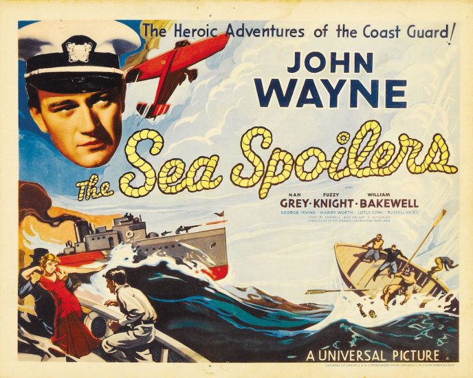 Movie poster for Sea Spoilers with JOhn Wayne