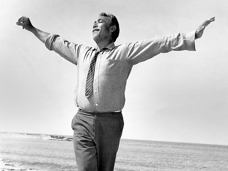 Anthony Quinn as Zorba the Greek