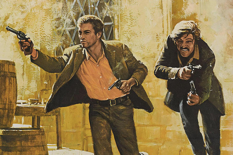 Scene of the end of the film Butch Cassidy and The Sundance Kid