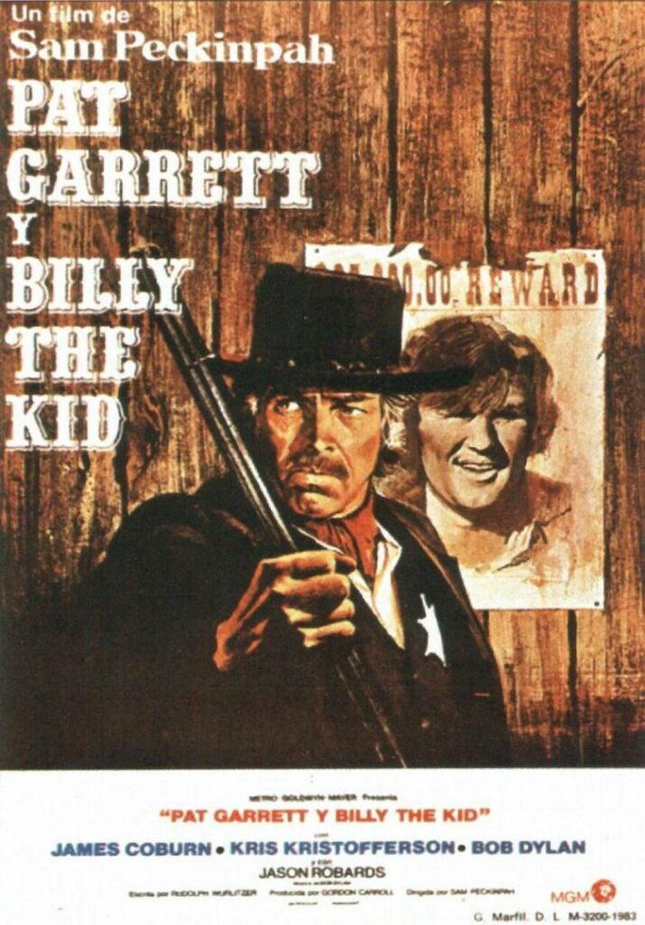 French poster of Pat Garrett and Billy The Kid